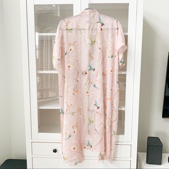 LAST ONE! JC Sunny Pink Chiffon Duster OS - Picture 4 of 7